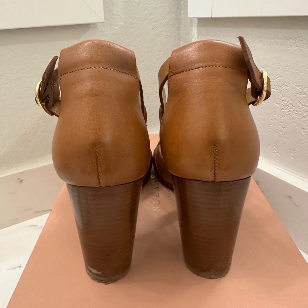 Sezane High Tara Sandals in Heritage Leather - Picture 7 of 9